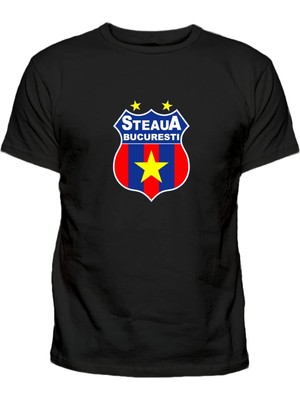 Steaua București (Fcsb) Büyük Baskılı Pamuklu Tshirt