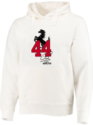 Lew Hamiltn 44 Baskılı Pamuklu Sweatshirt