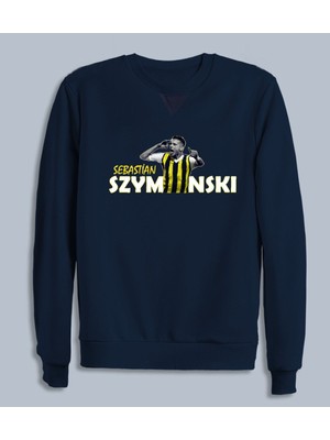 Szymanski Baskılı Pamuklu Erkek Sweatshirt