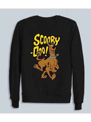 Scooby Doo Baskılı Sweatshirt Pamuklu Erkek Sweatshirt