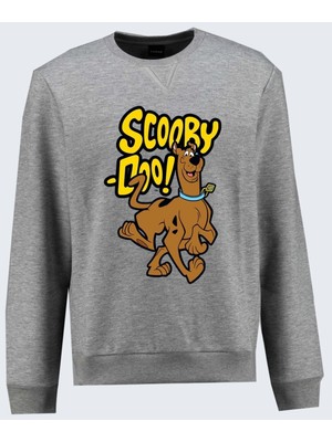 Scooby Doo Baskılı Sweatshirt Pamuklu Erkek Sweatshirt