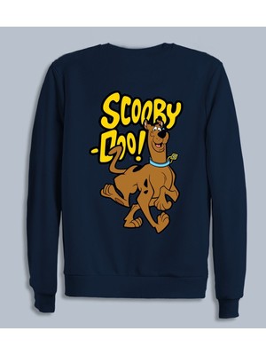 Scooby Doo Baskılı Sweatshirt Pamuklu Erkek Sweatshirt