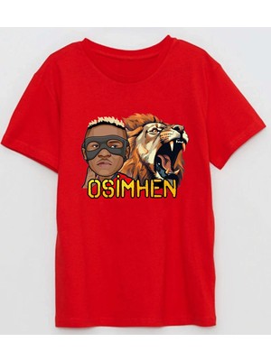 Aslan Çocuk Osmhn Baskılı Pamuklu Kısa Kollu Çocuk Tişört