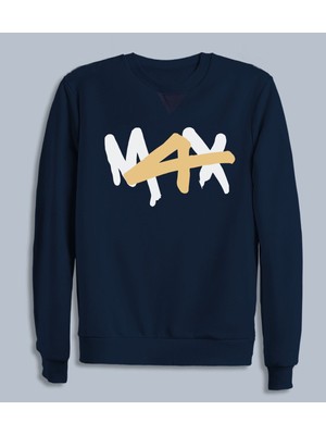 Kapüşonsuz Max Baskılı Max Verstappen Baskılı Formula1 Sweatshirt