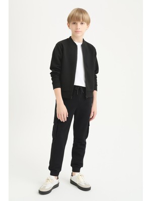Erkek Çocuk Basic Kargo Cepli Jogger Paça Okul Eşofman Altı AK2322-1