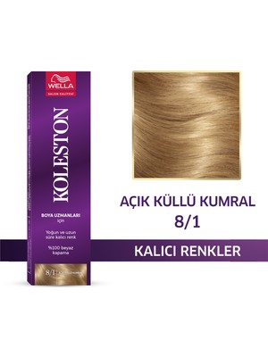 Wella Koleston Koleston Single Tüp Saç Boyası 8/1 Açık Küllü Kumral