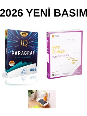 Paraf  Iq Paragraf ve Üçdörtbeş Tyt Türkçe Seti Priz Tutucu Hediyeli