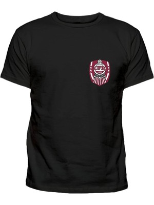 Cfr Cluj 1907 Kulüp Logo Baskılı Pamuklu Tshirt