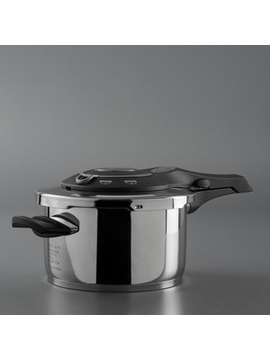 Jumbo Procook 4,5 lt Siyah - Gri Düdüklü Tencere