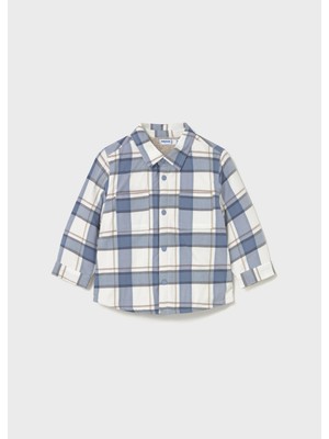 Mayoral Erkek Bebek Kürk Astarlı Oduncu Gömlek Mavi