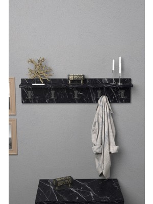 Askılık Duvar Elbise Askılığı Portmanto 80 cm Bendir Düz