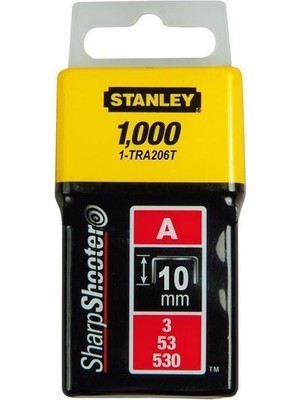 Stanley 1-TRA206T A Serisi Hafif Hizmet Zımba Teli 10 mm
