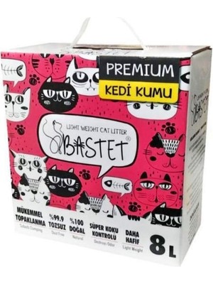 Bastet Premium Doğal Kedi Kumu 8 Litre Kokusuz Topaklanan Özelliklerle Hafif ve Tozsuz
