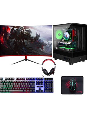 Turbox TX6023 I5 7400 16GB Ddr4 512GB SSD 4gb RX560 23.6 100Hz Curved Oyun Hazır Sistem