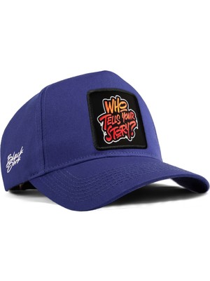 Who Tells Your Story Logolu Mavi Beyzbol Şapka