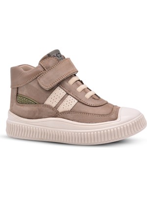 Marcus Erkek Çocuk Hakiki Deri Tek Cırtlı Vizon Rengi Bot