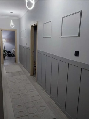 Kahverengi Duvar Çıtası 100X7.8CM, 5 Adet, Boyanabilir, Estetik ve Şık Tasarım