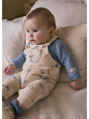 Mayoral Newborn Erkek Bebek Baskılı Tulum Mavi