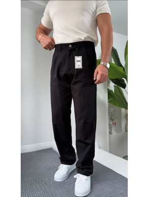 Baggy Keten.pantolon Pileli Bel Lastikli ve Kemerli Yeni Trend