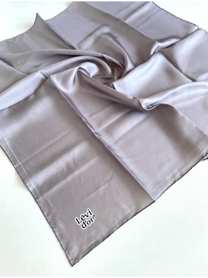 Levidor Tivil Saf Ipek Eşarp 49700 Açık Gri Karışık Desen