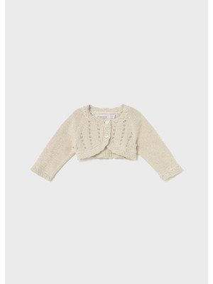 Mayoral Newborn Kız Bebek Merserize Bolero Bej