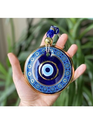 El Yapımı Mavi Nazar Boncuğu Kapı ve Duvar Süsü, Hediyelik Usta Işçilik