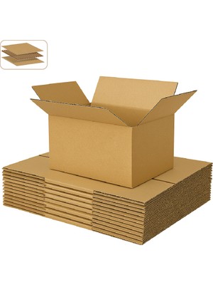 25X20X15 cm Koli-Kutu | 10 Adet | Hafif Eşya Kolisi Tek Oluklu 3mm Karton Kutu