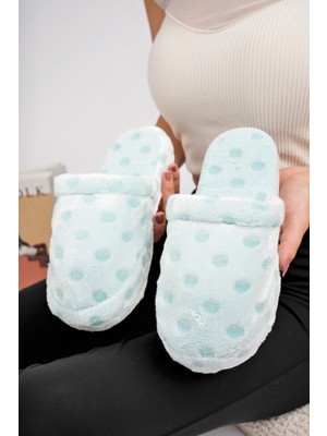 Kadın Ev Terliği Peluş Terlik Çeyiz ve Bohça Terliği Ses Yapmaz Kalın Taban