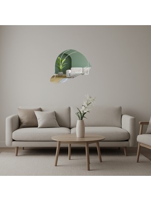 Güvenlik Kasklı Çocuk Dekoratif Aynalı Tablo - DROPX4639-8860