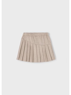 Mayoral Kız Çocuk Pileli Etek Bej