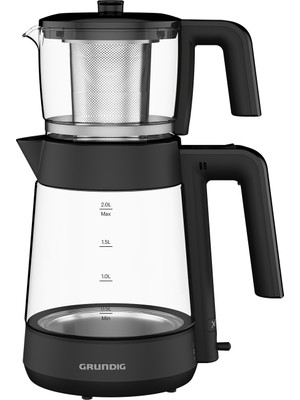 Grundig Tm 4587 G Çay Makinesi 1,2 L Cam Demlik ve Çelik Gövde ile Şık Tasarım