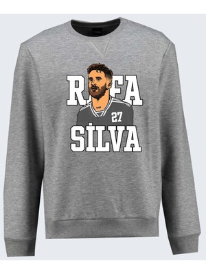 Rafa 27 Baskılı Sweatshirt Pamuklu Erkek Sweatshirt