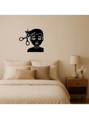 Cepte Toptan Saç Kesimi Yapan Adam Emoji Tablosu - DROPX8344-8005