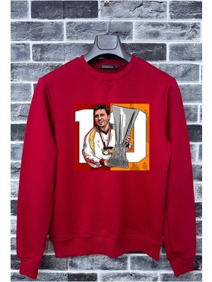 Efendioğlu Design Legends George Hagi 10 Pamuklu Erkek Sweatshirt