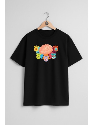Oversize Alzheimer's Disease Prevention Of Dementia Göğüs Tasarımlı Unisex T-Shirt