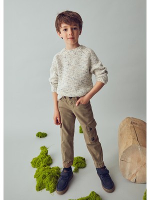 Mayoral Erkek Çocuk Kargo Cepli Kanvas Pantolon Kahverengi