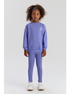 Bg Store Kız Çocuk Mor Eşofman Takımı