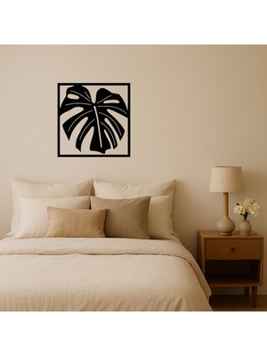 Monstera Bitki Desenli Dekoratif Tablolar - DROPX5799-3021