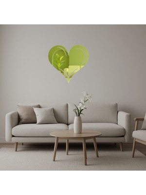 Kalp ve Aşk Figürlü Modern Altın Aynalı Tablo - DROPX6191-9909