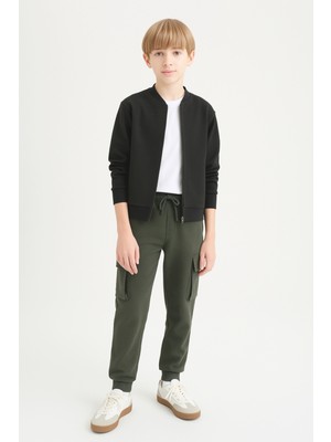 Erkek Çocuk Basic Kargo Cepli Jogger Paça Okul Eşofman Altı AK2322-1