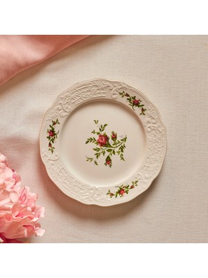 Karaca Vintage Rose Pasta Tabağı 20 cm Krem