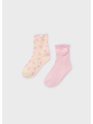 Mayoral Kız Çocuk İkili Soket Çorap Seti Pembe