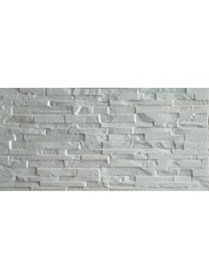 Kırık Taş Desenli Beyaz Strafor Panel Seti, 4 Adet, Toplam 2 M², Şık ve Hafif Dekorasyon.