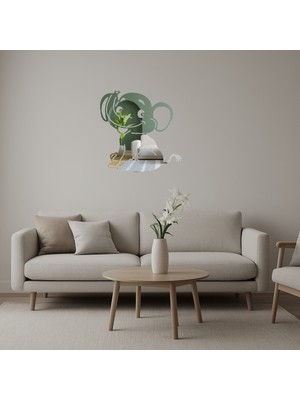 Minimalist Fil Tasarımlı Dekoratif Aynalı Tablo - DROPX4991-6492