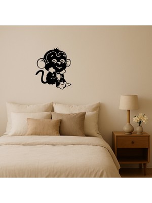 Modern Maymun Desenli Duvar Tablosu - DROPX7768-1263