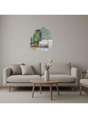 Cepte Toptan Üzeri Renkli Okul Çantası Dekoratif Aynalı Tablo - DROPX7434-4157