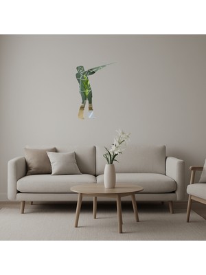 Cepte Toptan Silahlı Kız Temalı Dekoratif Aynalı Tablo - DROPX3321-7542