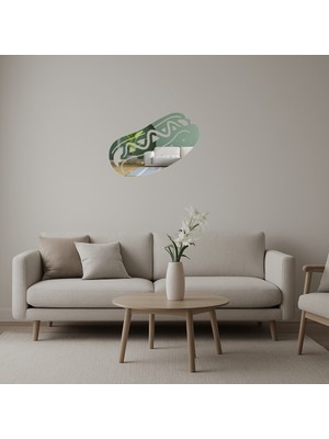 Iç Mekan Dekoratif Sandviç Aynalı Tablosu - DROPX4973-5019