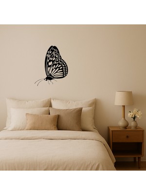 Cepte Toptan Sanatsal Kelebek Tasarımlı Mdf Iç Mekan Tablo - DROPX7355-7812