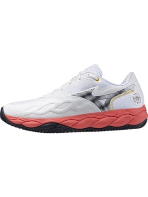 Mizuno Wave Enforce Court cc Erkek Tenis Ayakkabısı Beyaz Hafif ve Esnek Taban Yapısı ile